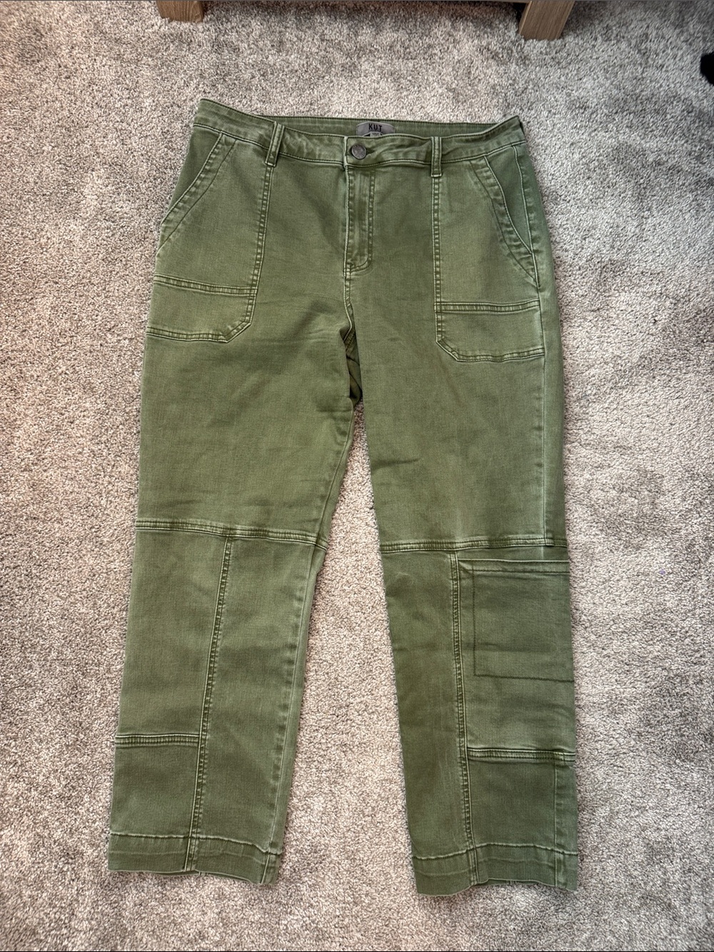 Kut from the Kloth Olive Green Cargo Pants